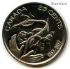 Канада 25 центов 2017