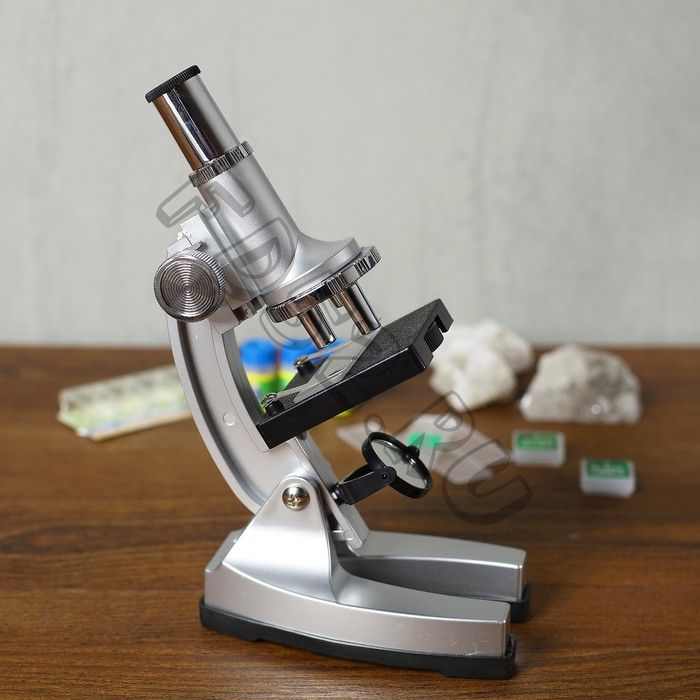 Микроскоп "Лаборатория", кратность увеличения 450х, 200х, 100х, набор для исследований