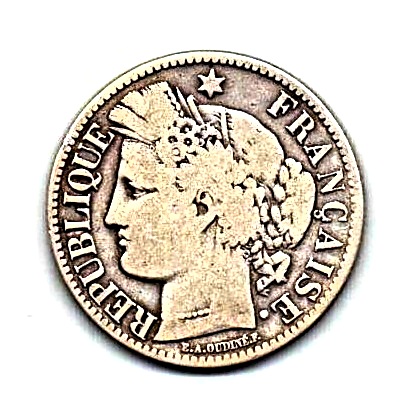 2 франка 1870  Франция