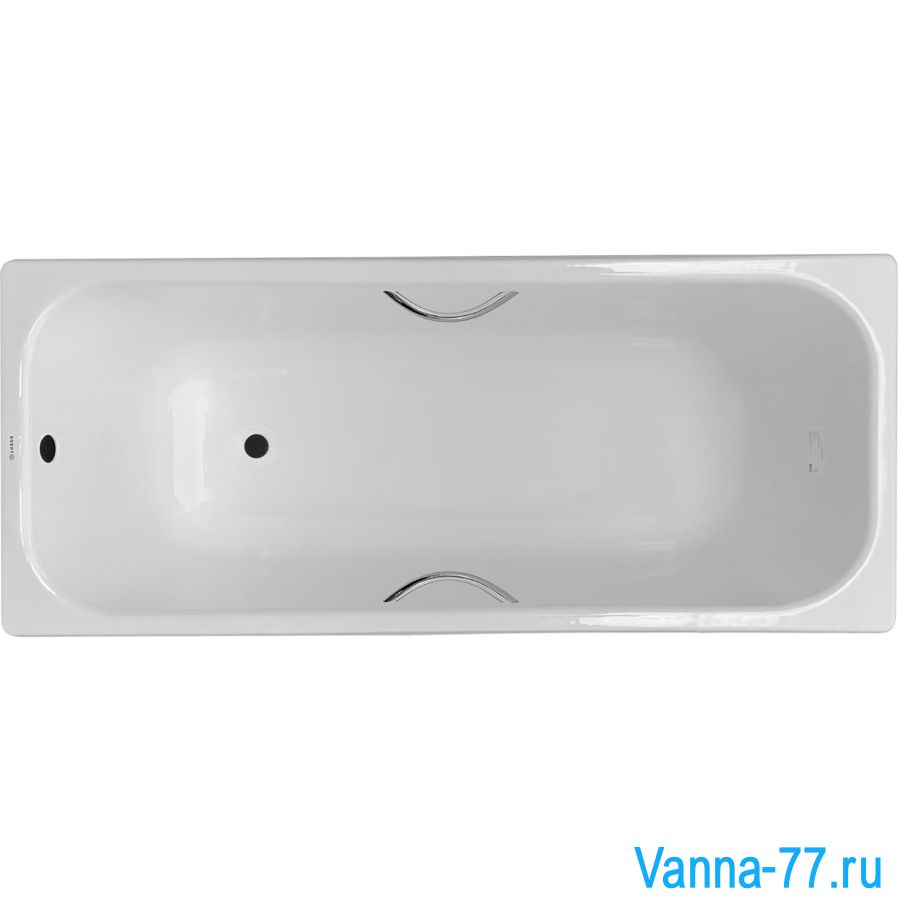 Чугунная ванна Luxus White 170х70 с отверстиями для ручек