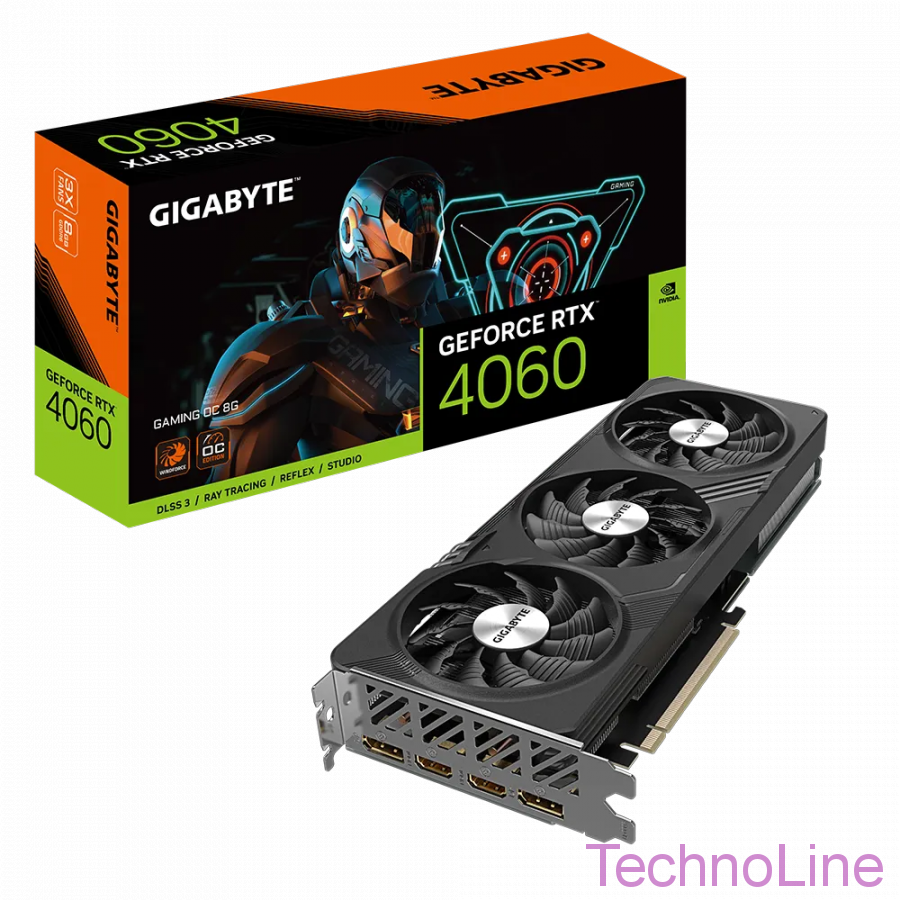 Видеокарта GeForce RTX 4060 8Gb Gigabyte GV-N4060GAMING OC-8GD