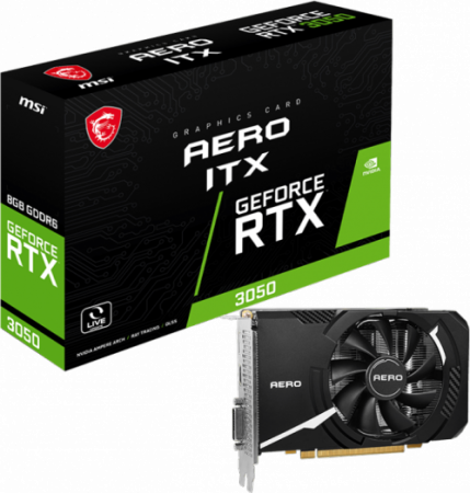 Видеокарта GeForce RTX 3050 MSI AERO ITX 8G V1