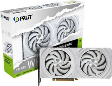 Видеокарта GeForce RTX 4070 12Gb Palit Dual White NED4070019K9-1047L