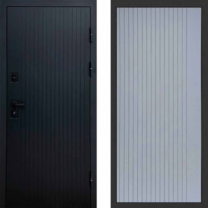 Входная дверь Termo-door Твист BLACK FLAT Грей Софт