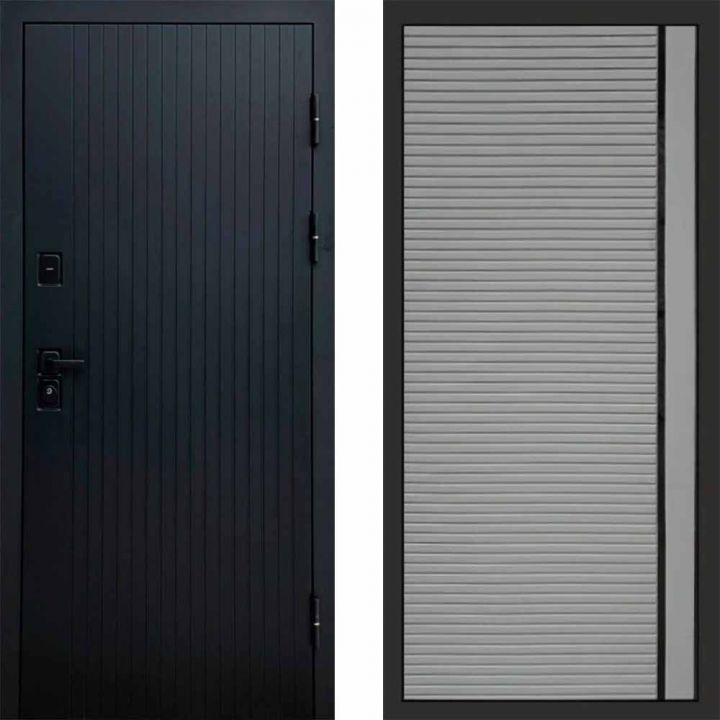 Входная дверь Termo-door Твист BLACK PORTE Грей Софт