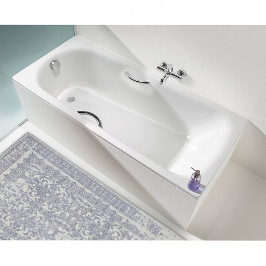 Стальная ванна Kaldewei Saniform Plus Star 336 170х75 133630003001 с покрытием Аnti-slip и Easy-clean с отверстиями под ручки схема 2