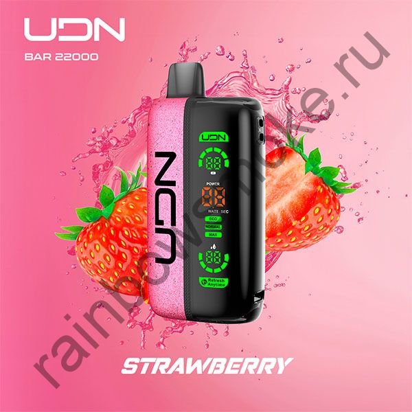 Электронная сигарета UDN BAR 22000 - Strawberry (Клубника)