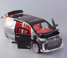 Модель машины коллекционная Toyota Alphard 2023, со светом и звуком, 1:32