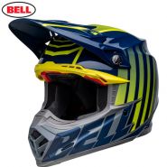 Шлем Bell Moto-9S Flex Sprint, Сине-неоново желтый