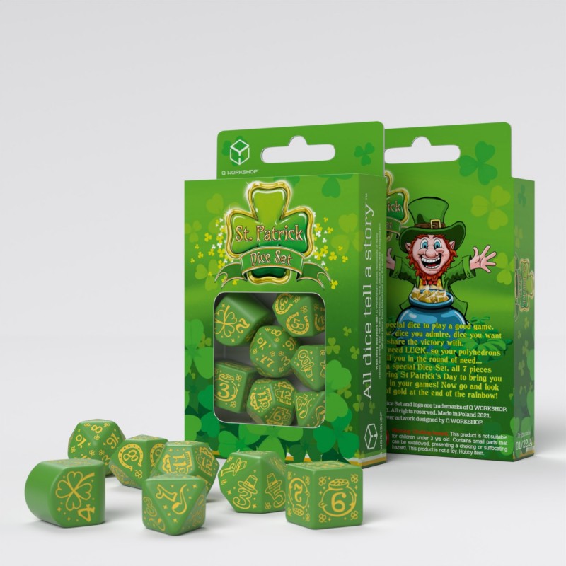 Набор кубиков St. Patrick Modern Dice Set: Lucky Charm (7шт)