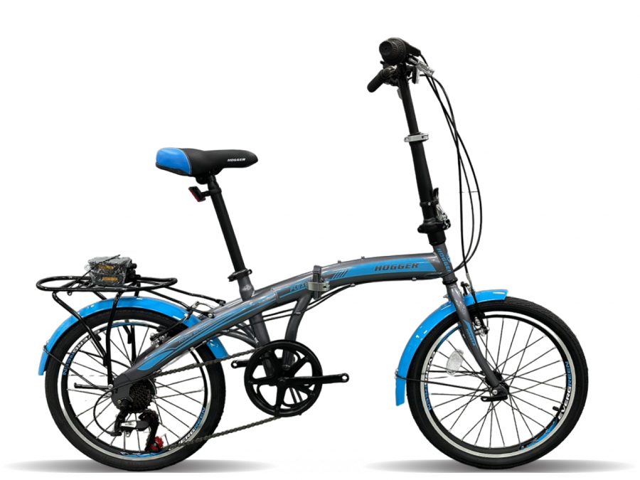 Складной велосипед Hogger Flex V 20 (2024) (Голубой)