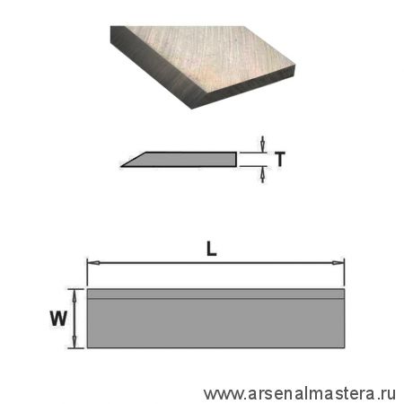 Новинка! Нож строгальный фуговальный HSS 18 процентов 300 x 30 x 3 Woodwork 73.300.30