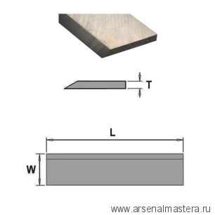 Новинка! Нож строгальный фуговальный HSS 18 процентов 300 x 30 x 3 Woodwork 73.300.30