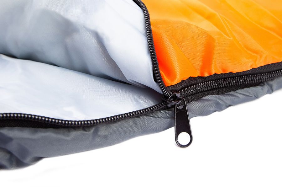 Спальный мешок ACAMPER BRUNI 300г/м2, серый, оранжевый