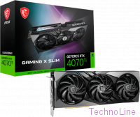 Видеокарта GeForce RTX 4070Ti 12Gb MSI Gaming X Slim 12G