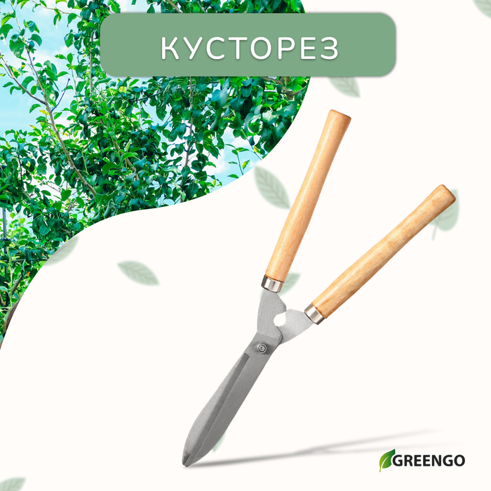 Кусторез, 19" (48 см), с деревянными ручками, Greengo