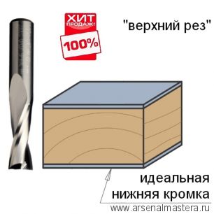 ХИТ! Фреза спиральная монолитная 6 x 22 x 60 Z1 S6 RH CMT 198.060.11