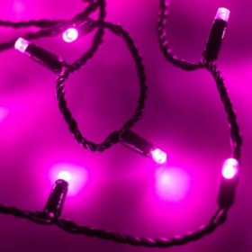 Гирлянда Светодиодная Arlight ARD-String-Classic-10000-Black-100LED-Flash Pink Черный, ПВХ 025807 / Арлайт