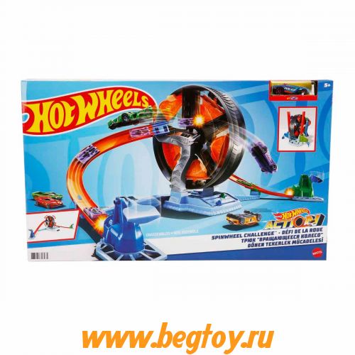 HOT WHEELS Гоночная трасса Вращающееся колесо GJM77