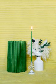 Свечи церковные восковые, зелёного цвета №60 2 кг