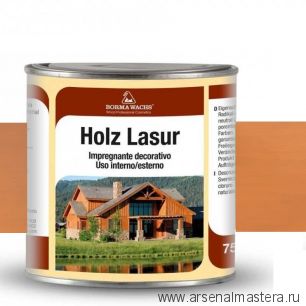 Новинка! Декоративная ВОСКОВАЯ лазурь / Масло для фасадов Holzwachs Lasur 750 мл 3320 Borma цвет 41 светлый бук, для наружных и внутренних работ R3320-2