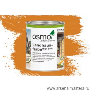 Непрозрачная краска для наружных работ Osmo 2203 желтая ель 0,75 л Landhausfarbe Osmo-2203-0.75 11400017