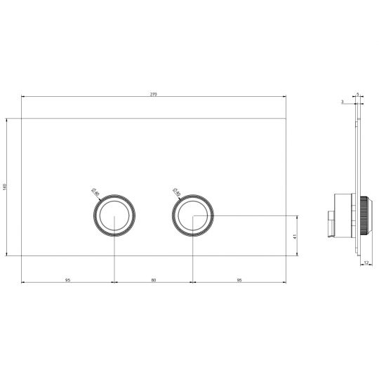 Кнопки смыва для унитаза Gessi Venti20 Total Look 54653 ФОТО