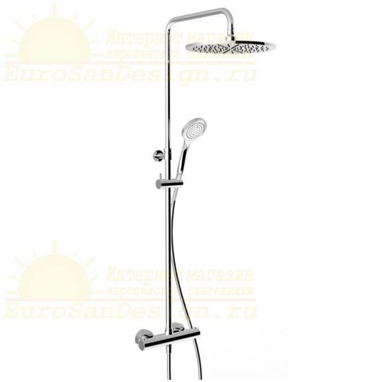 Душевая колонна с круглым тропическим душем Gessi Minimalistic Shower 3517 ФОТО