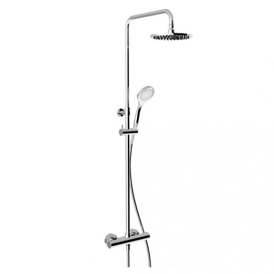 Душевая колонна с круглым тропическим душем Gessi Minimalistic Shower 3517 ФОТО