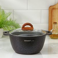 Кастрюля Granit ultra, 3 л, d=22 см, h=12.5 см, антипригарное покрытие