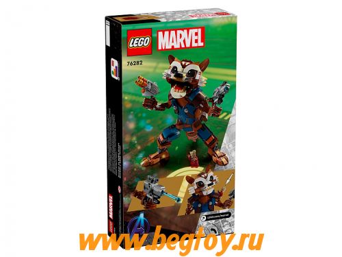 Конструктор LEGO MARVEL 76282«Енот Ракета и малыш Грут»