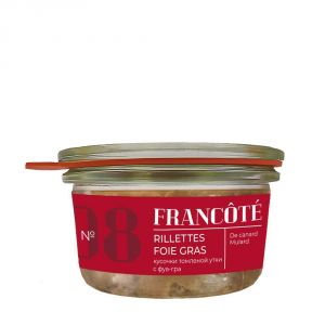 Рийет утиный с фуа-гра Francote Rillettes Foie Gras 120 г Беларусь