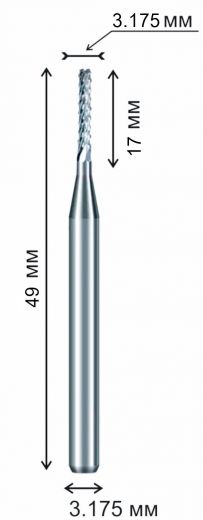 Фреза рашпильная 3.175 х 17