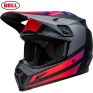 Шлем Bell MX-9 MIPS Alter Ego, Черно-серо-красный
