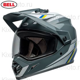 Шлем Bell MX-9 Adventure MIPS Alpine, Серо-белый
