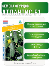 Огурец Атлантис F1, Мировые Семена VITA GREEN