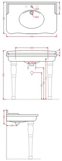 Раковина Artceram Hermitage HEL005 92х58 ФОТО