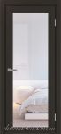 Межкомнатная дверь ТУРИН 501.2 ЭКО-шпон Венге, стекло - Прозрачное