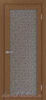 Межкомнатная дверь ТУРИН 501.2 ЭКО-шпон Орех. стекло - Дали бронза