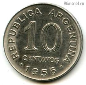 Аргентина 10 сентаво 1956