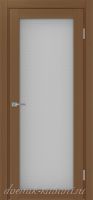 Межкомнатная дверь ТУРИН 501.2 ЭКО-шпон Орех. стекло - Пунта бесцветное