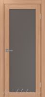 Межкомнатная дверь ТУРИН 501.2 ЭКО-шпон Ясень тёмный. стекло - Бронза матовое