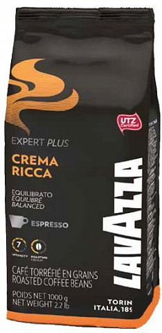 Кофе в зёрнах LAVAZZA «Crema Ricca» 1000 г.