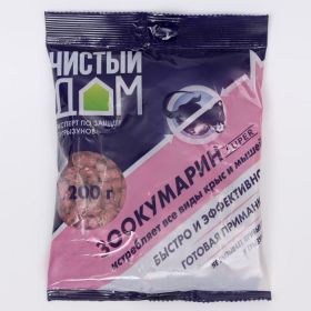 Гранулы Зоокумарин супер ЧистыйДом 200гр, 1/50