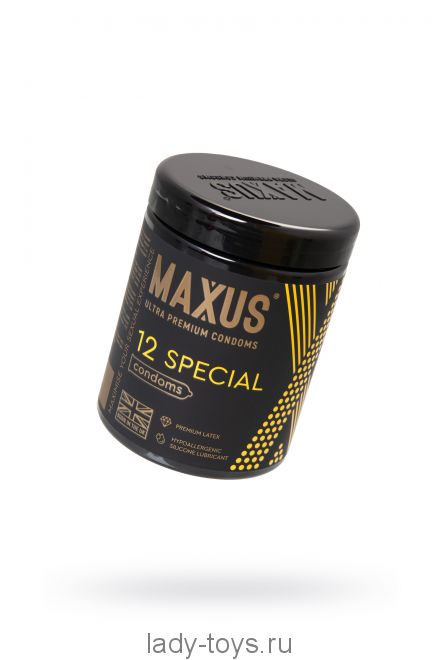 Презервативы Maxus Special, точечно-ребристые, латекс,12 шт