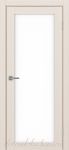 Межкомнатная дверь ТУРИН 501.2 ЭКО-шпон Ясень перламутровый. стекло - Лакобель Белое