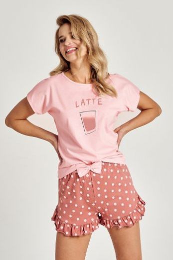 Пижама женская TARO Frankie 3126-02, футболка и шорты, розовый