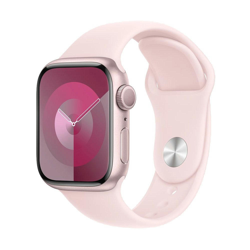 Apple Watch Series 9 41mm (GPS) Pink Aluminum Case with Pink Sport Band (S/M) (MR933)