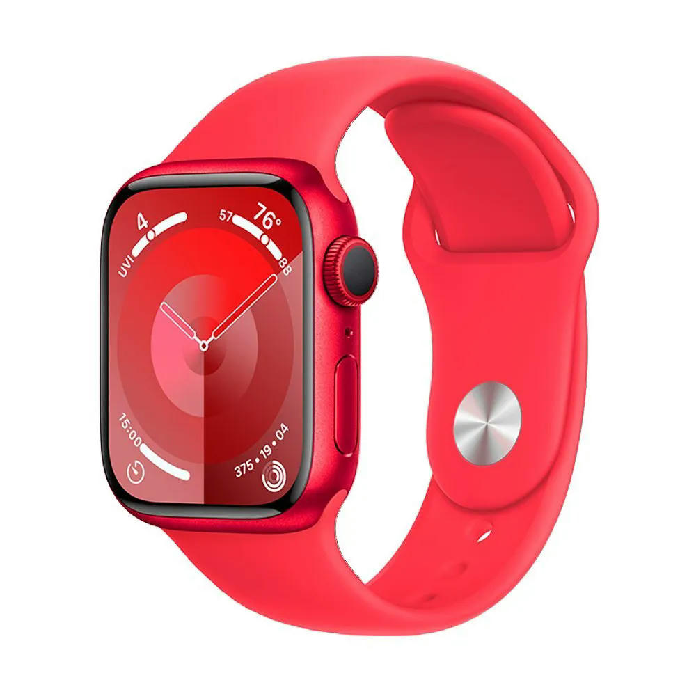 Apple Watch Series 9 41mm (GPS) Red Aluminum Case with Red Sport Band (S/M) (MRXG3)