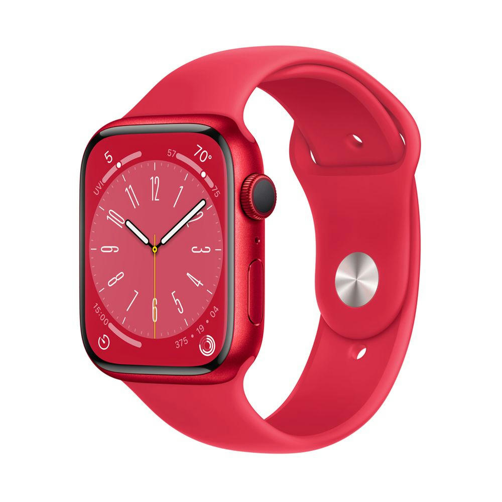 Apple Watch Series 8 41mm (GPS) Red Aluminum Case with Red Sport Band (M/L) (MNUH3)